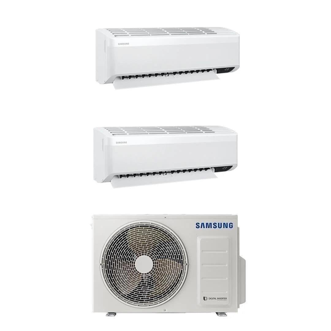Samsung Wind Free Multi 1+2 Sistem (AJ050TXJ2KH/EA) 5,2 kw Dış 7+18 Btu İç Ünite Duvar Tipi Klima