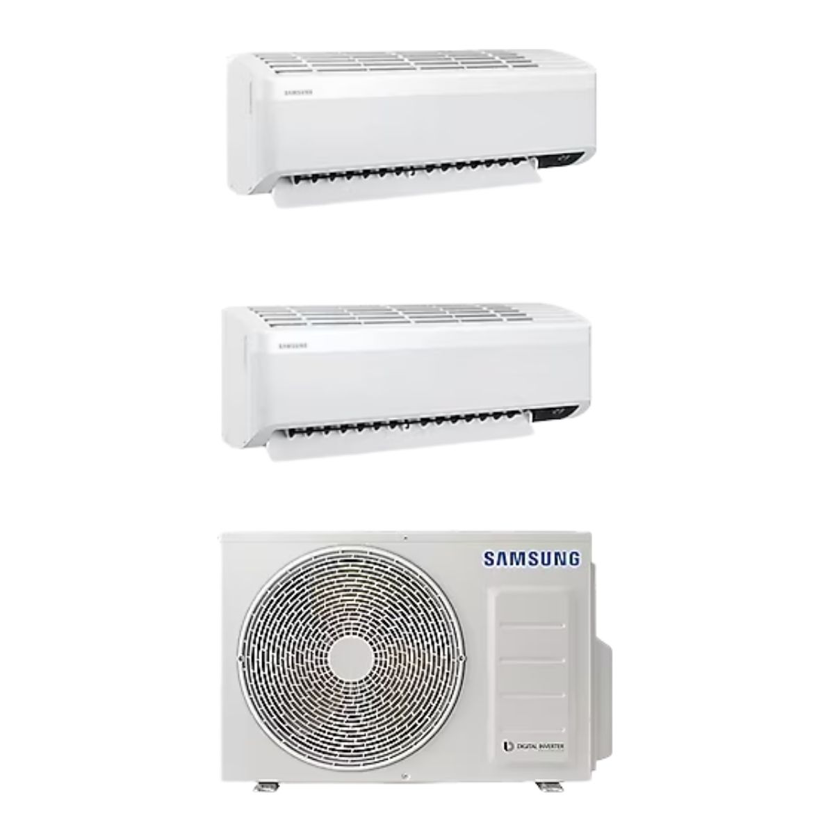 Samsung Wind Free Multi 1+2 Sistem (AJ068TXJ3KH/EA) 6,8 Kw Dış 9+12 İç Ünite Duvar Tipi Klima